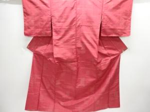 抽象模様織り出し手織り紬着物